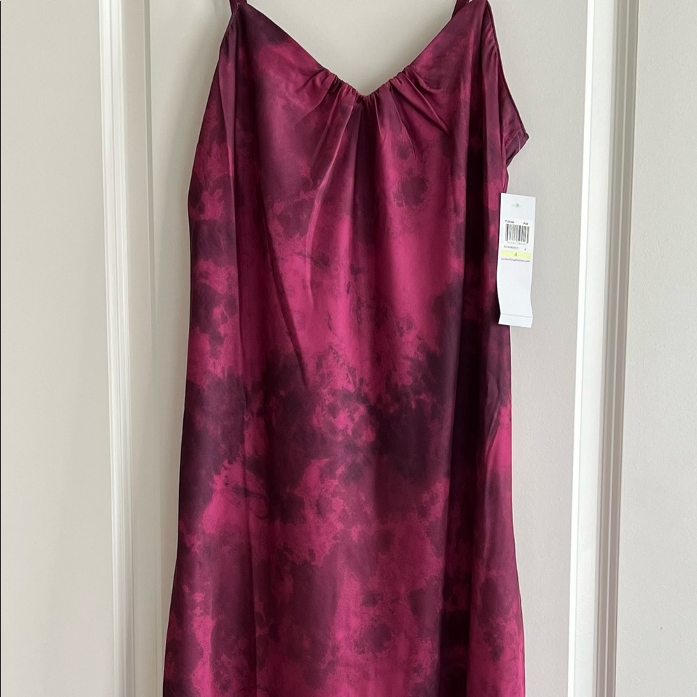 London Times Silk Dress - Size 4 - Color Plum
